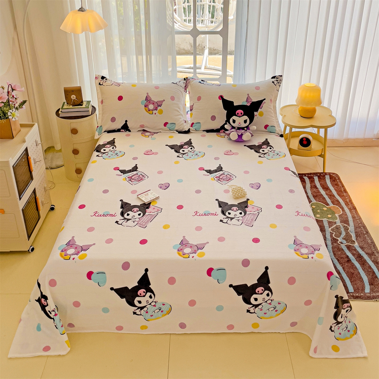 91家纺网 家纺一手货源 找家纺 （总）名兮家居 2025新款经典奥特曼-三丽鸥高克重牛奶绒床单