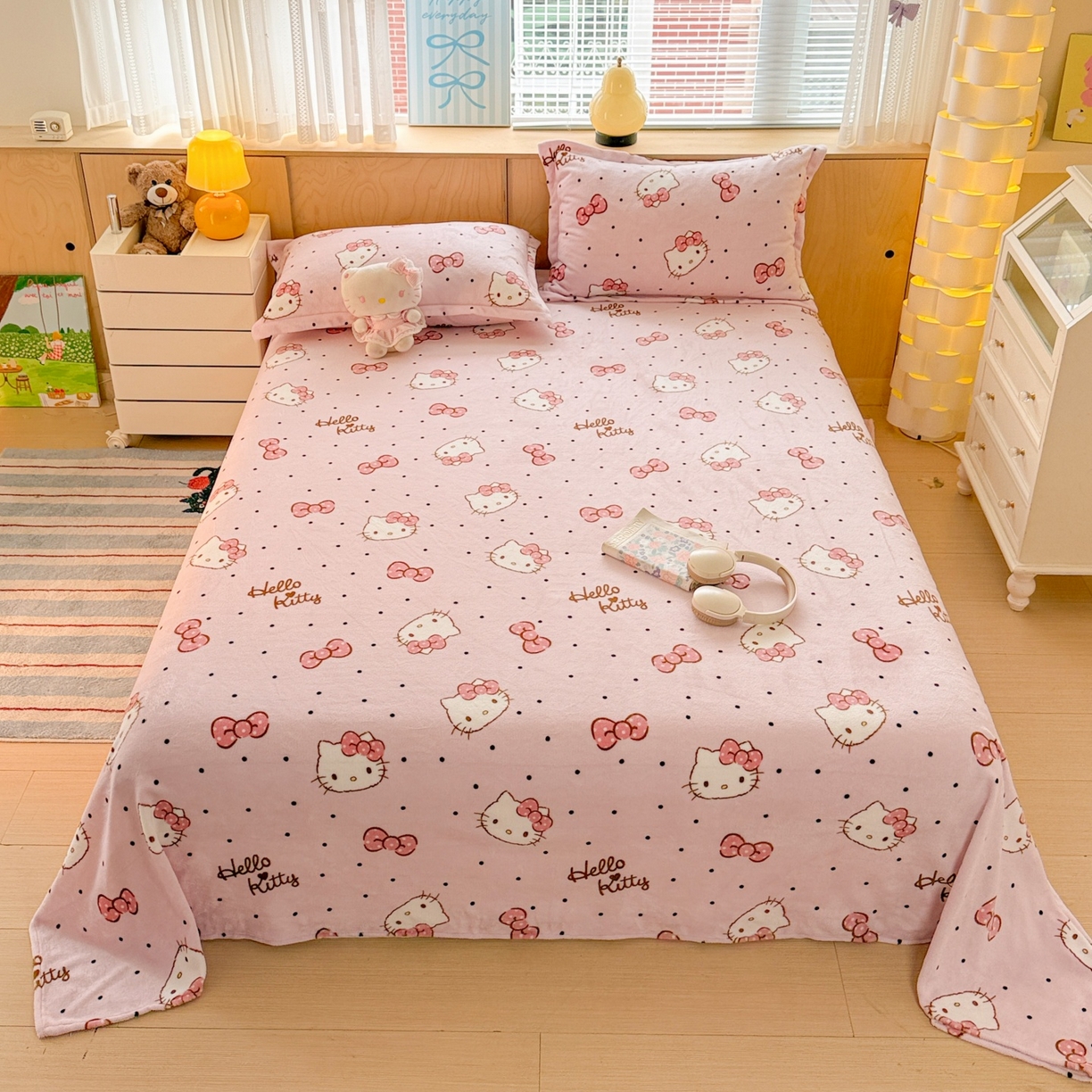 91家纺网 家纺一手货源 找家纺 （总）名兮家居 2025新款经典奥特曼-三丽鸥高克重牛奶绒床单