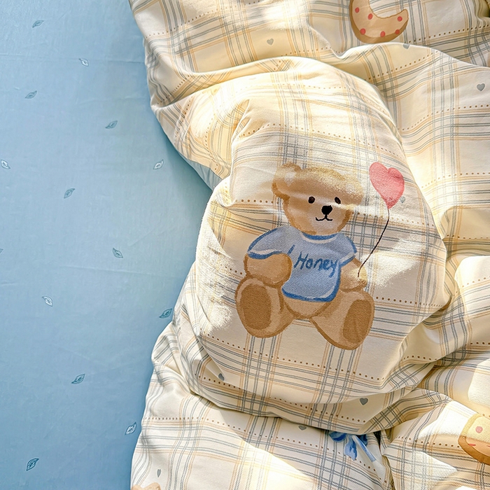 91家纺网 家纺一手货源 找家纺 总1卡普纯棉全棉四件套13070喷气床单款床笠款三件套