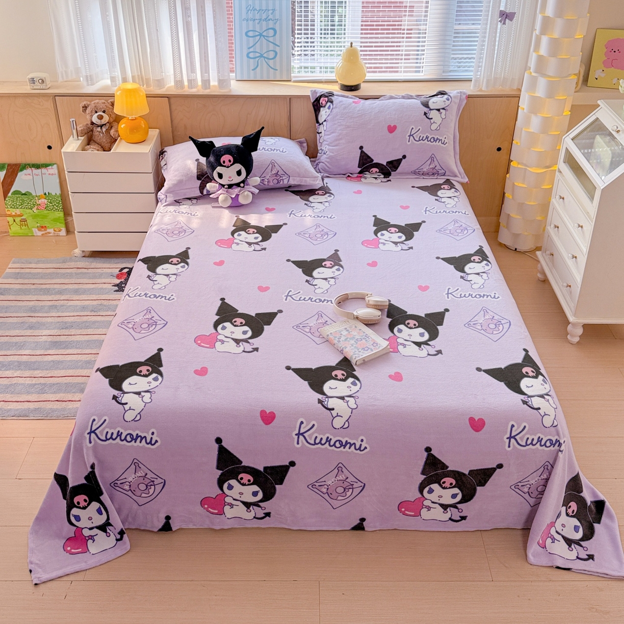 91家纺网 家纺一手货源 找家纺 （总）名兮家居 2025新款经典奥特曼-三丽鸥高克重牛奶绒床单