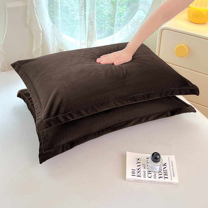 91家纺网 家纺一手货源 找家纺 （总）梦舒羽 2025新款水晶绒枕套宿舍单人枕芯套枕头内胆套一对装