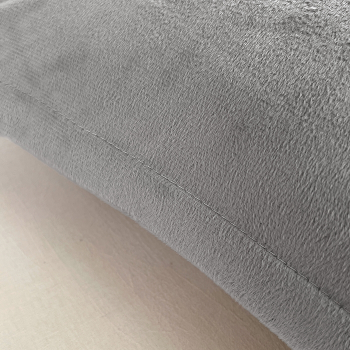 91家纺网 家纺一手货源 找家纺 梦舒羽 2025新款水晶绒枕套宿舍单人枕芯套枕头内胆套一对装 石墨灰