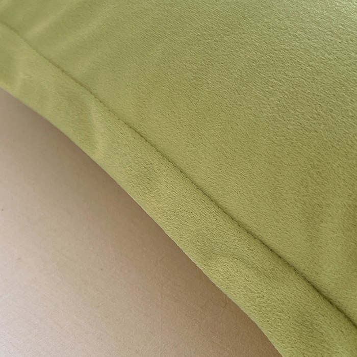 91家纺网 家纺一手货源 找家纺 梦舒羽 2025新款水晶绒枕套宿舍单人枕芯套枕头内胆套一对装 苹果绿