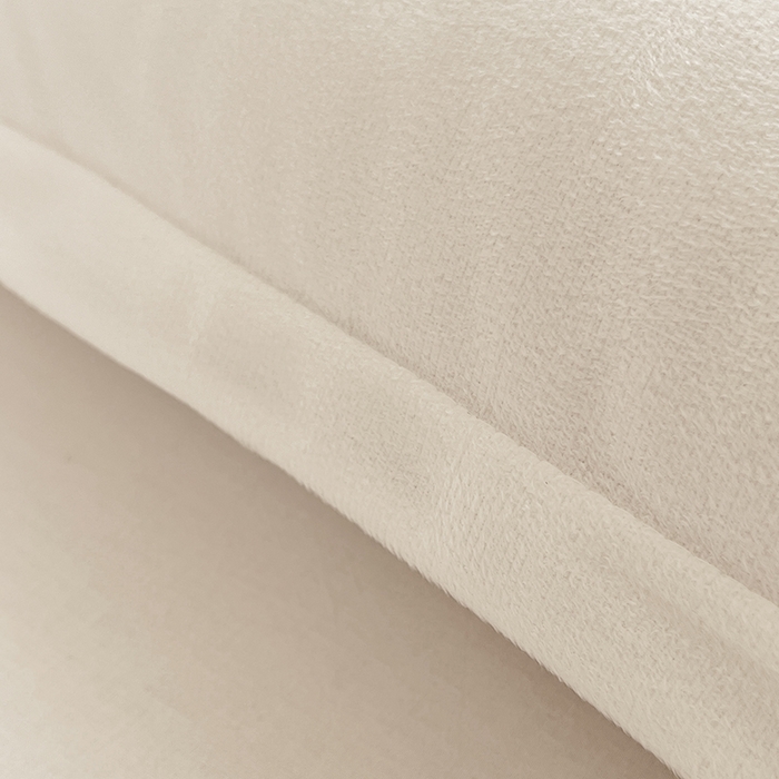 91家纺网 家纺一手货源 找家纺 梦舒羽 2025新款水晶绒枕套宿舍单人枕芯套枕头内胆套一对装 奶油白