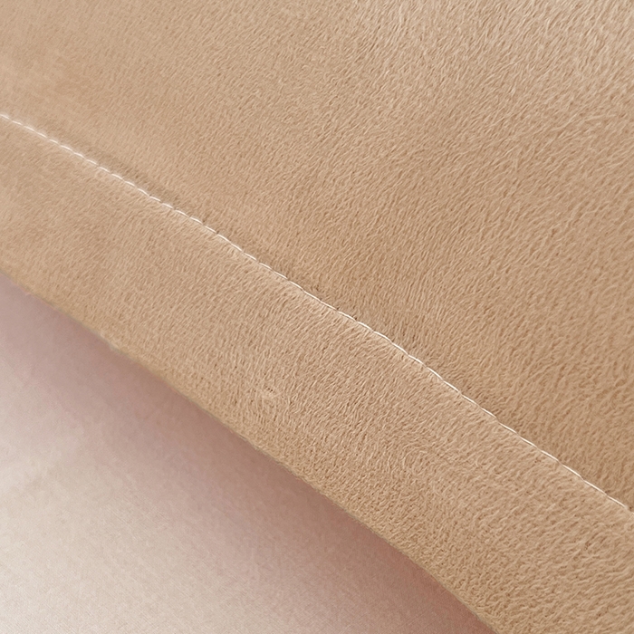 91家纺网 家纺一手货源 找家纺 梦舒羽 2025新款水晶绒枕套宿舍单人枕芯套枕头内胆套一对装 卡其色