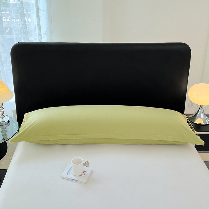 91家纺网 家纺一手货源 找家纺 梦舒羽 2025新款水晶绒枕套情侣枕芯套双人加长枕头内胆套 苹果绿