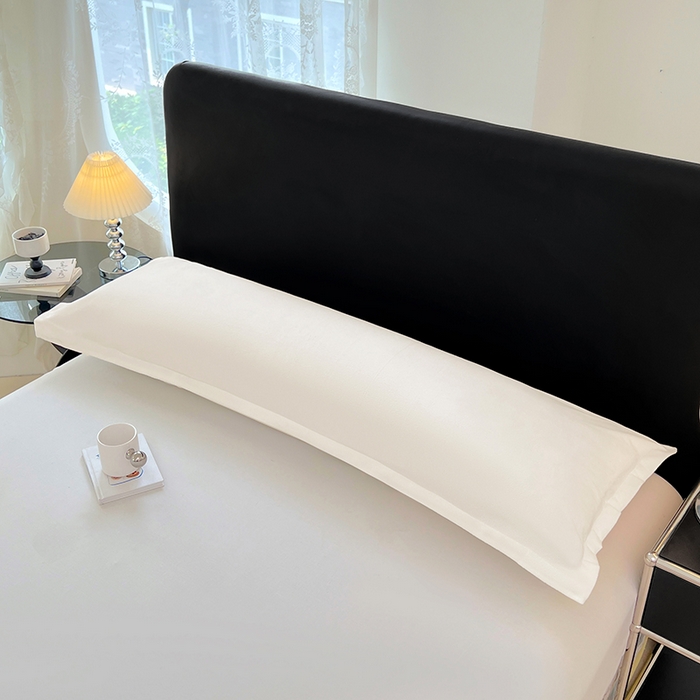 91家纺网 家纺一手货源 找家纺 梦舒羽 2025新款水晶绒枕套情侣枕芯套双人加长枕头内胆套 奶油白