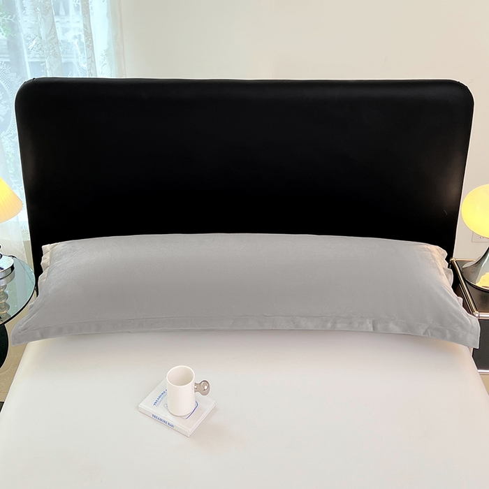 91家纺网 家纺一手货源 找家纺 梦舒羽 2025新款水晶绒枕套情侣枕芯套双人加长枕头内胆套 石墨灰