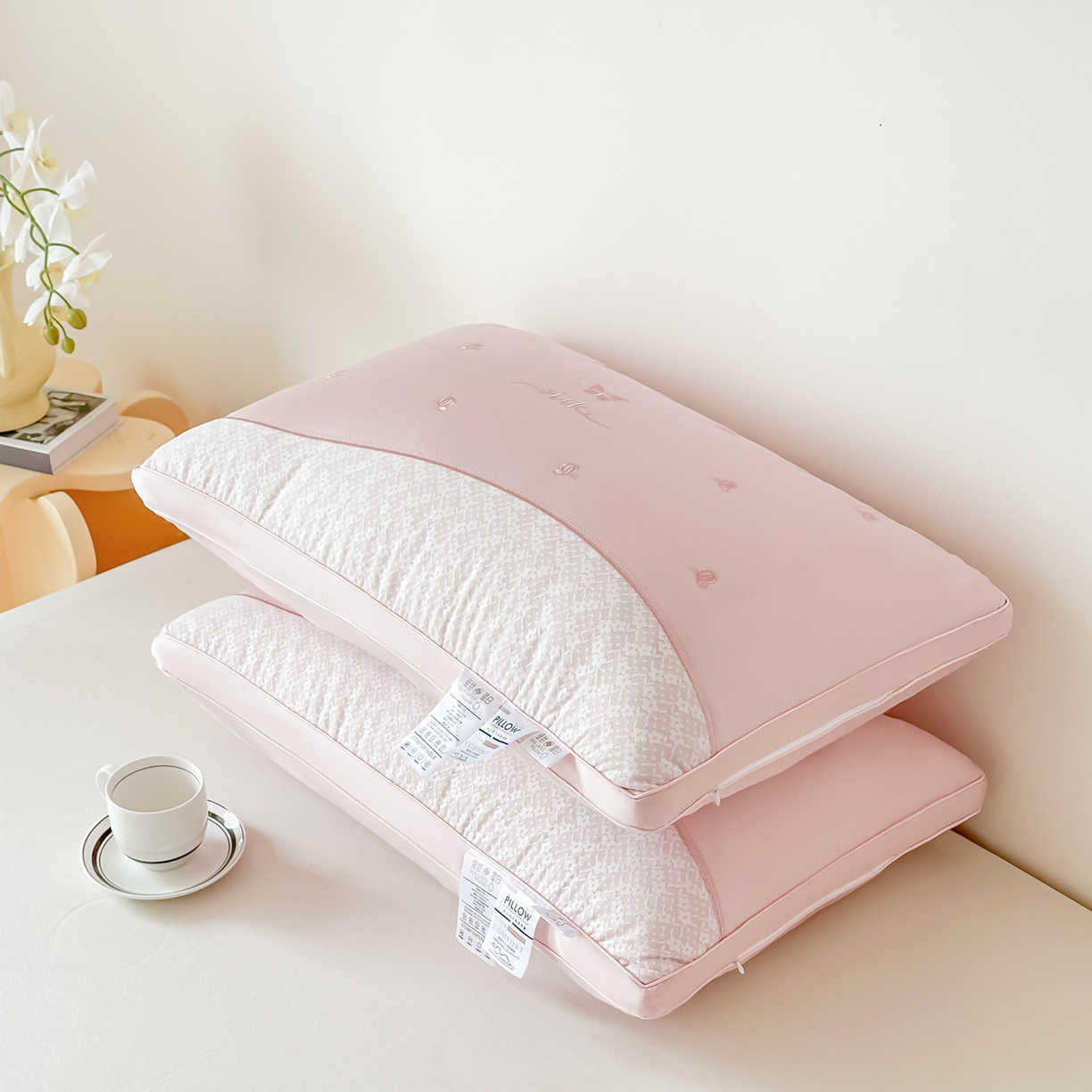 91家纺网 家纺一手货源 找家纺 （总）宇诺家纺 2025新款莱赛尔羽丝绒枕头枕芯