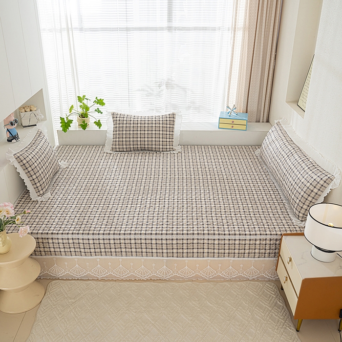 91家纺网 家纺一手货源 找家纺 冬然 2024新款全棉防滑榻榻米垫子炕垫纯棉床盖夹棉床单纯棉床单别具一格