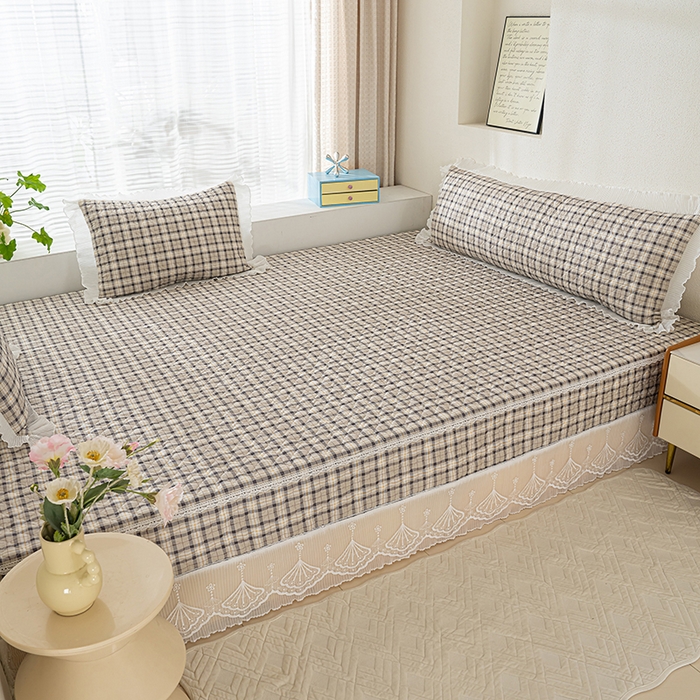 91家纺网 家纺一手货源 找家纺 冬然 2024新款全棉防滑榻榻米垫子炕垫纯棉床盖夹棉床单纯棉床单别具一格