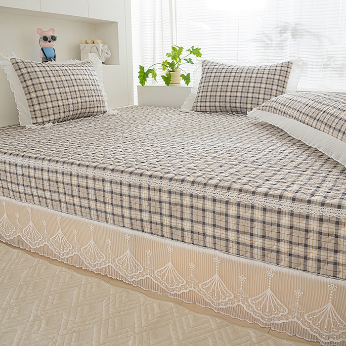 91家纺网 家纺一手货源 找家纺 冬然 2024新款全棉防滑榻榻米垫子炕垫纯棉床盖夹棉床单纯棉床单别具一格