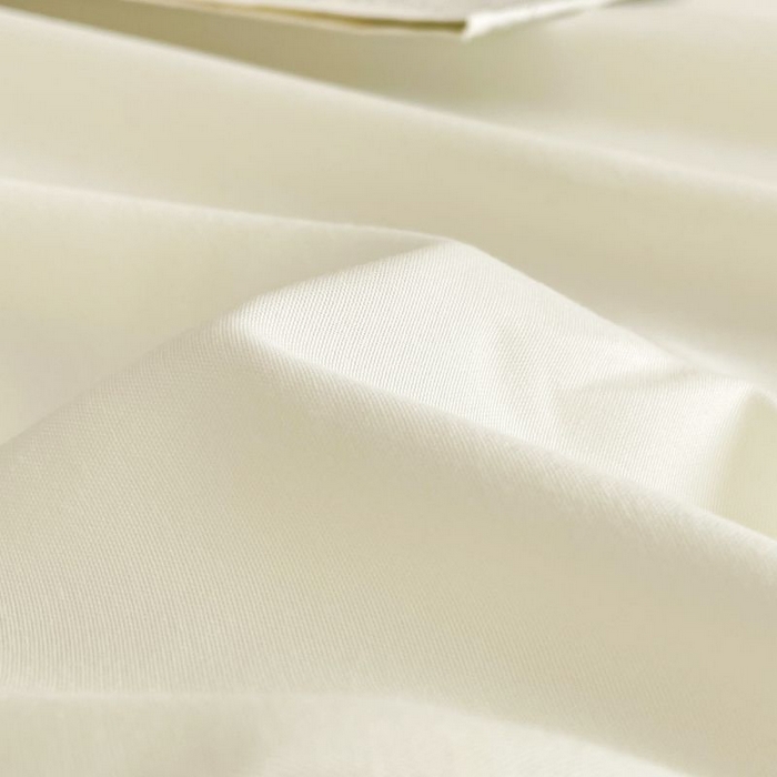 91家纺网 家纺一手货源 找家纺 汣沐生活 2025新款简约素色云朵棉可水洗纯色床笠单件三件套 奶白