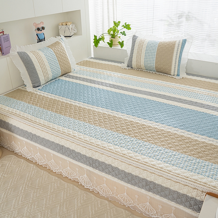 91家纺网 家纺一手货源 找家纺 冬然 2024新款全棉防滑榻榻米垫子炕垫纯棉床盖夹棉床单纯棉床单多彩时光