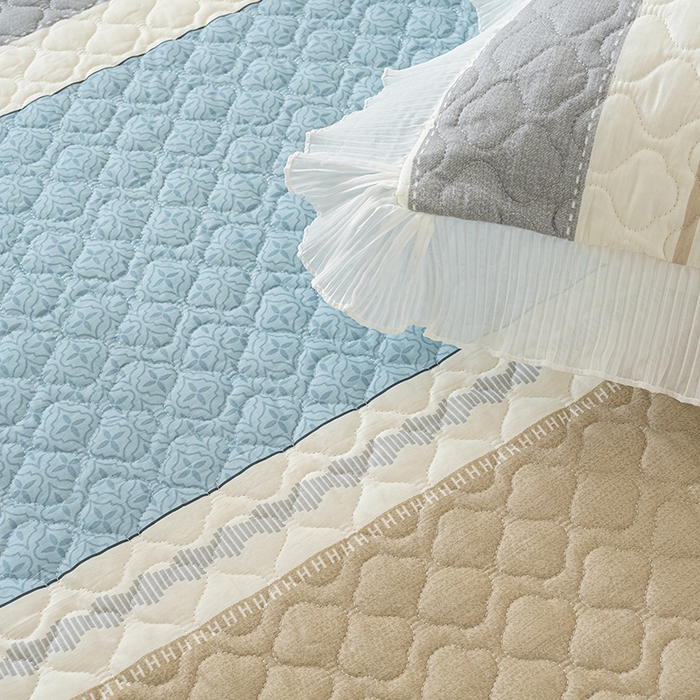 91家纺网 家纺一手货源 找家纺 冬然 2024新款全棉防滑榻榻米垫子炕垫纯棉床盖夹棉床单纯棉床单多彩时光