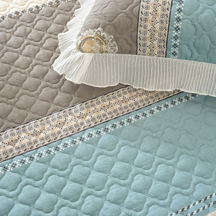 91家纺网 家纺一手货源 找家纺 冬然 2024新款全棉防滑榻榻米垫子炕垫纯棉床盖夹棉床单纯棉床单格调生活