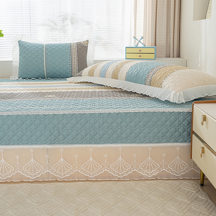 91家纺网 家纺一手货源 找家纺 冬然 2024新款全棉防滑榻榻米垫子炕垫纯棉床盖夹棉床单纯棉床单格调生活