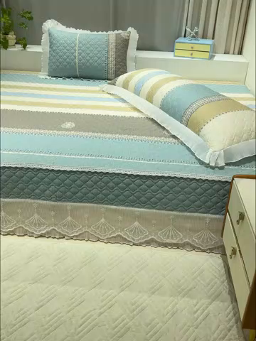 91家纺网 家纺一手货源 找家纺 冬然 2024新款全棉防滑榻榻米垫子炕垫纯棉床盖夹棉床单纯棉床单格调生活