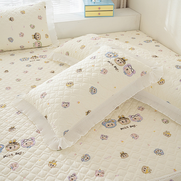 91家纺网 家纺一手货源 找家纺 冬然 2024新款全棉防滑榻榻米垫子炕垫纯棉床盖夹棉床单纯棉床单拉布布