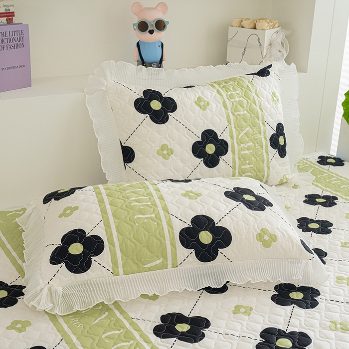 91家纺网 家纺一手货源 找家纺 冬然 2024新款全棉防滑榻榻米垫子炕垫纯棉床盖夹棉床单纯棉床单陌上花开