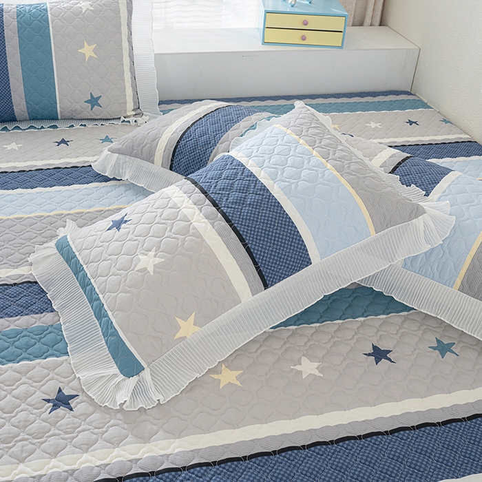 91家纺网 家纺一手货源 找家纺 冬然 2024新款全棉防滑榻榻米垫子炕垫纯棉床盖夹棉床单纯棉床单星光之旅