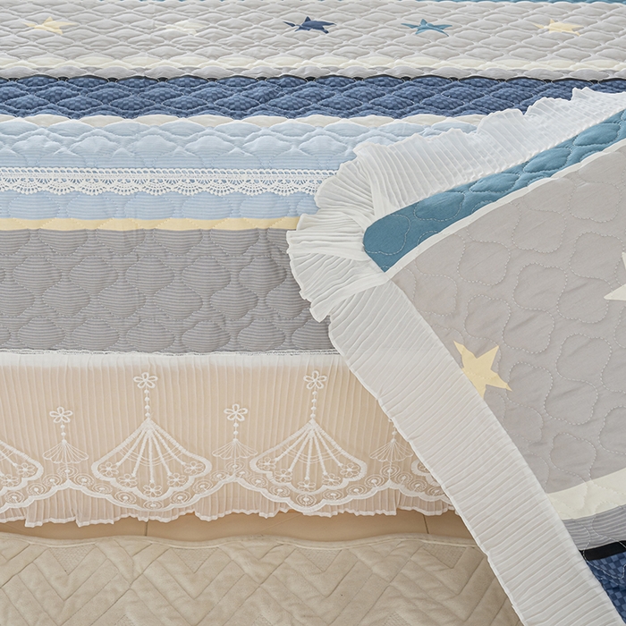 91家纺网 家纺一手货源 找家纺 冬然 2024新款全棉防滑榻榻米垫子炕垫纯棉床盖夹棉床单纯棉床单星光之旅