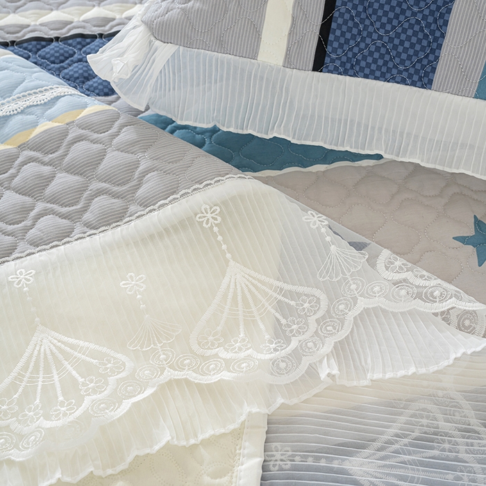 91家纺网 家纺一手货源 找家纺 冬然 2024新款全棉防滑榻榻米垫子炕垫纯棉床盖夹棉床单纯棉床单星光之旅