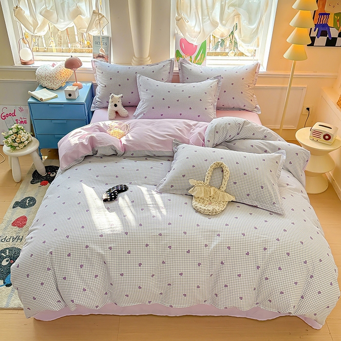 91家纺网 家纺一手货源 找家纺 卡普家居 2025新款全棉13070单品被套 格格甜心