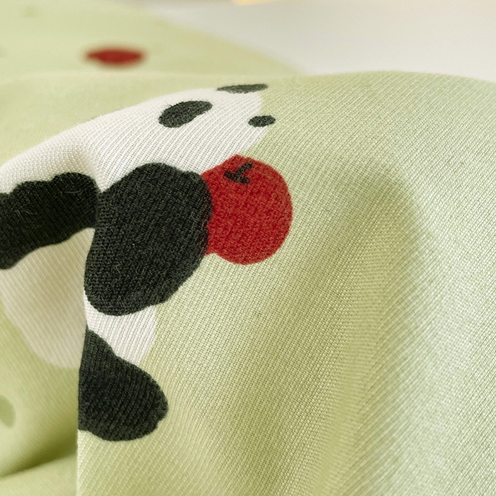 91家纺网 家纺一手货源 找家纺 汣沐生活 2025款A类针织棉双层纱夏凉被百分百新疆棉花填充空调被夏凉被四件套 熊猫滚滚-绿