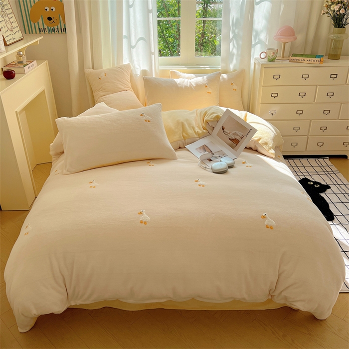 91家纺网 家纺一手货源 找家纺 （总）有间小屋 2025新款全棉纯棉水洗棉单品系列床单单件-单床单