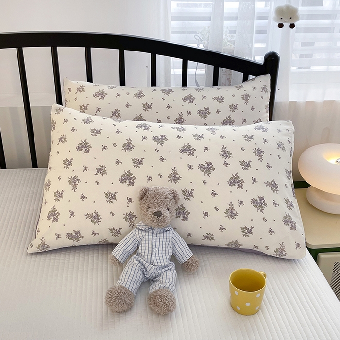 91家纺网 家纺一手货源 找家纺 汣沐生活 2025款A类针织棉双层纱夏凉被百分百新疆棉花填充空调被夏凉被四件套 紫薇风铃