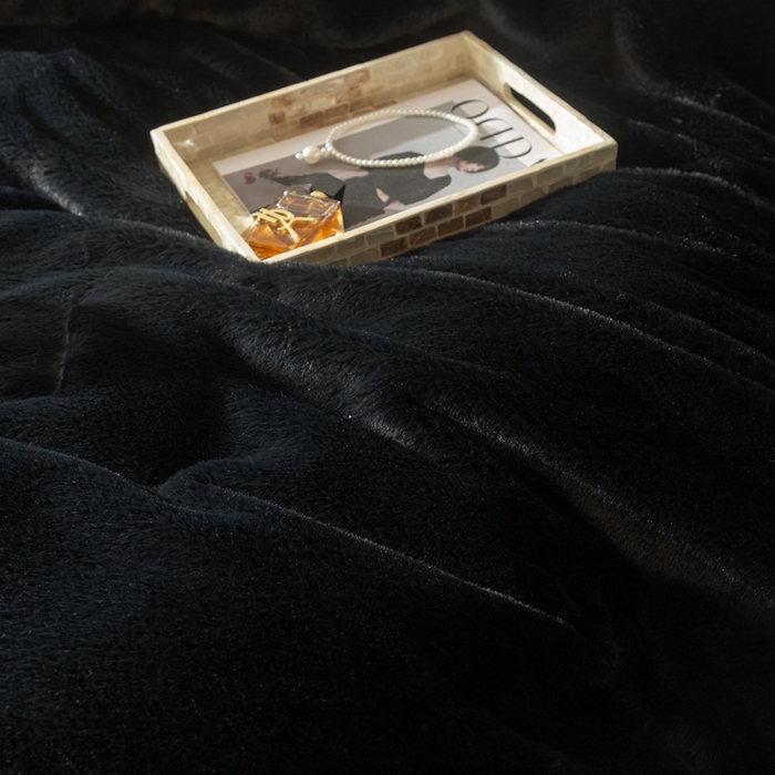 91家纺网 家纺一手货源 找家纺 ONE TWO ONE 121 2025新款A类加厚兔毛绒纯色四件套-安娜 安娜-熊猫