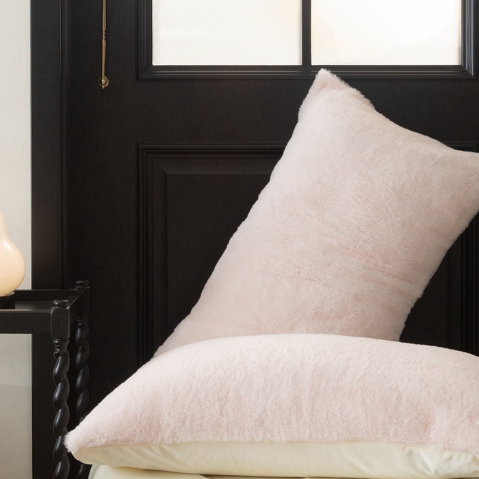 91家纺网 家纺一手货源 找家纺 ONE TWO ONE 121 2025新款A类加厚兔毛绒纯色四件套-安娜 安娜-粉昔