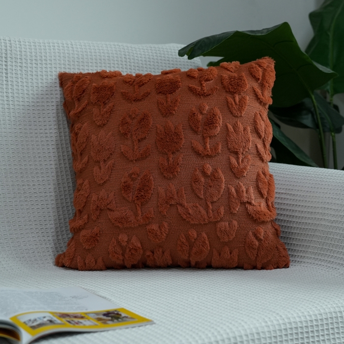 91家纺网 家纺一手货源 找家纺 （总）铭宣家居 2025新款荷兰绒兔绒绣花款抱枕