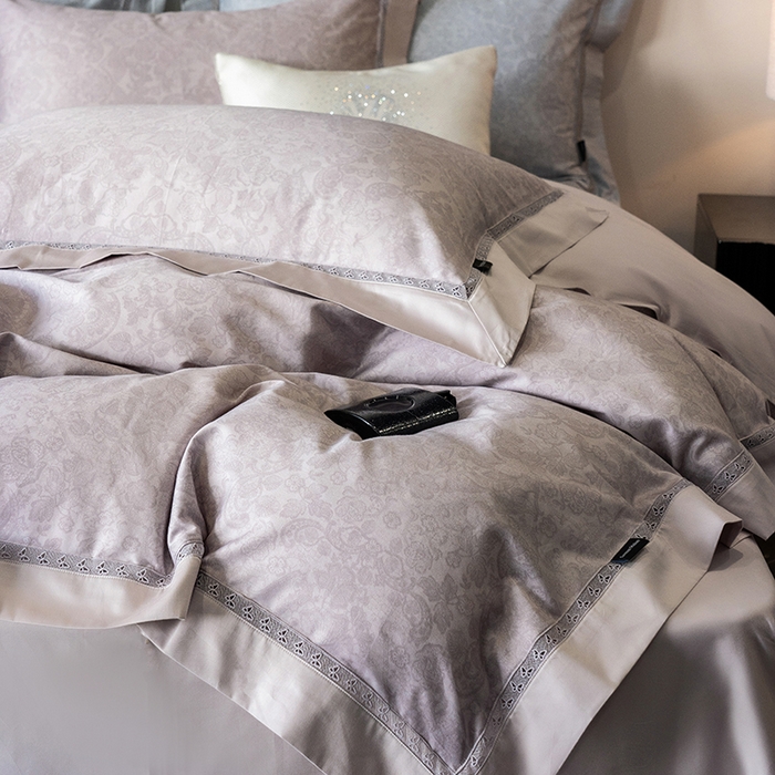 （总）ONE TWO ONE 121 2025新款高支高密贡缎长绒棉四件套-绮梦