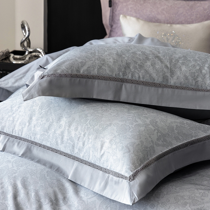 91家纺网 家纺一手货源 找家纺 ONE TWO ONE 121 2025新款高支高密贡缎长绒棉四件套-绮梦 绮梦-蓝