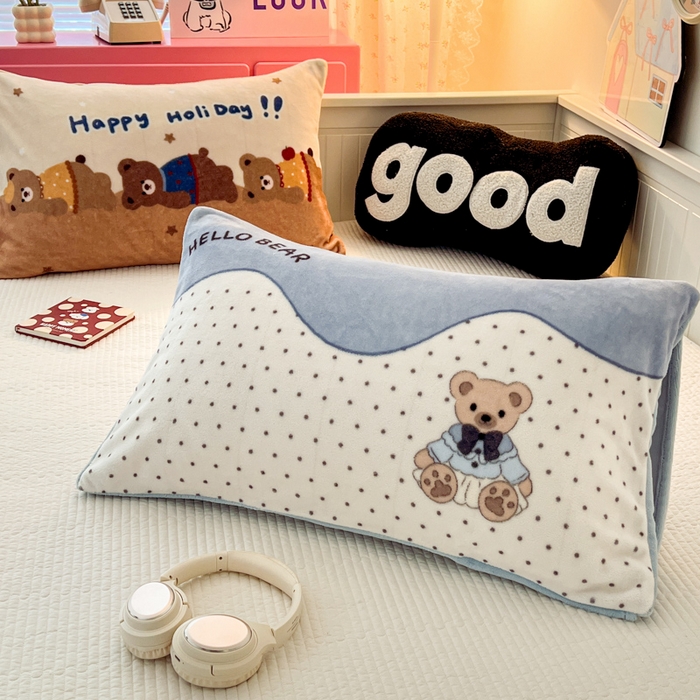 91家纺网 家纺一手货源 找家纺 （总）倾慕家纺 2025新款数码大版牛奶绒单枕套