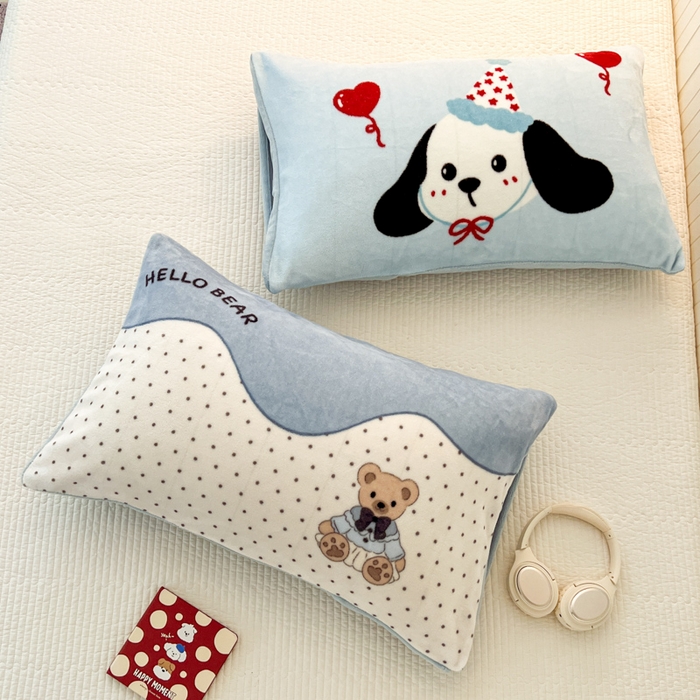 91家纺网 家纺一手货源 找家纺 （总）倾慕家纺 2025新款数码大版牛奶绒单枕套