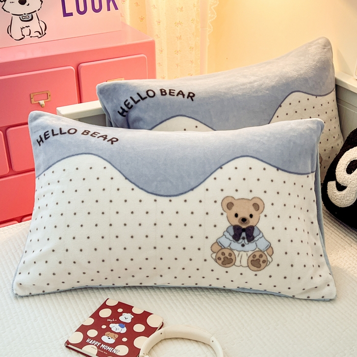 91家纺网 家纺一手货源 找家纺 （总）倾慕家纺 2025新款数码大版牛奶绒单枕套