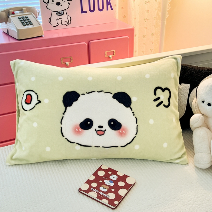 91家纺网 家纺一手货源 找家纺 （总）倾慕家纺 2025新款数码大版牛奶绒单枕套