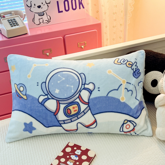 91家纺网 家纺一手货源 找家纺 （总）倾慕家纺 2025新款数码大版牛奶绒单枕套