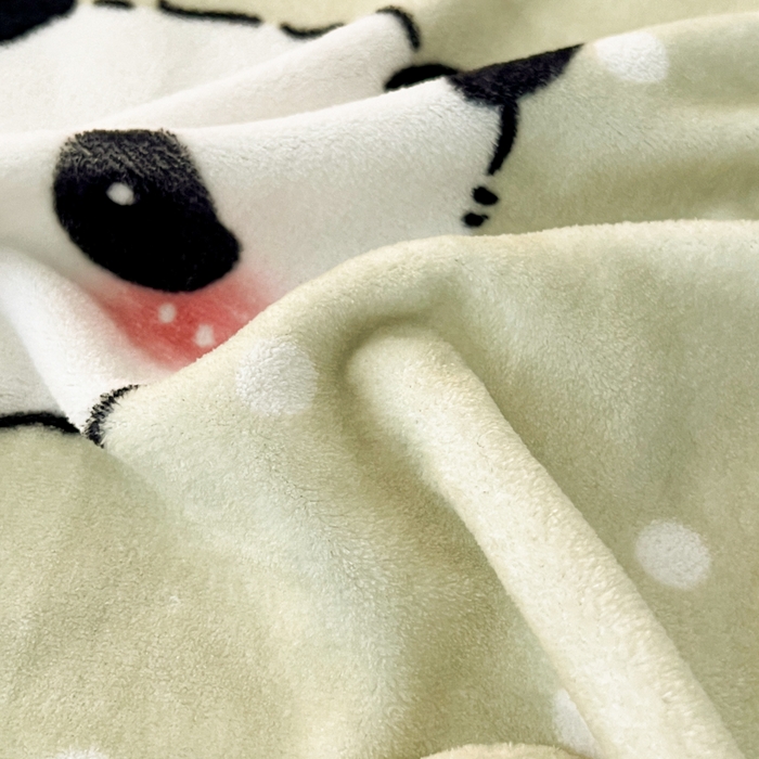 91家纺网 家纺一手货源 找家纺 倾慕家纺 2026新款数码大版牛奶绒单枕套 小熊猫