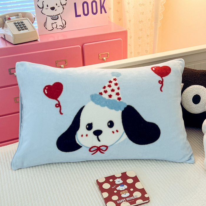 91家纺网 家纺一手货源 找家纺 （总）倾慕家纺 2025新款数码大版牛奶绒单枕套