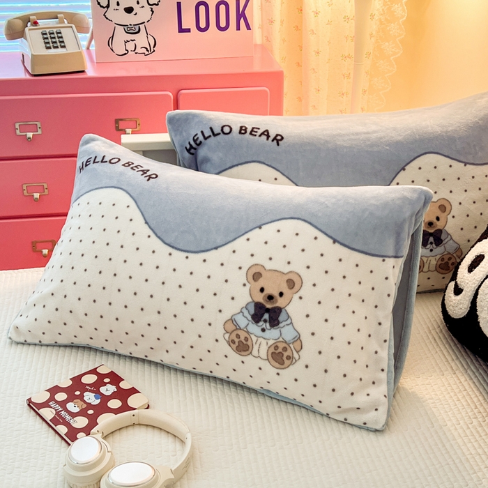 91家纺网 家纺一手货源 找家纺 （总）倾慕家纺 2025新款数码大版牛奶绒单枕套