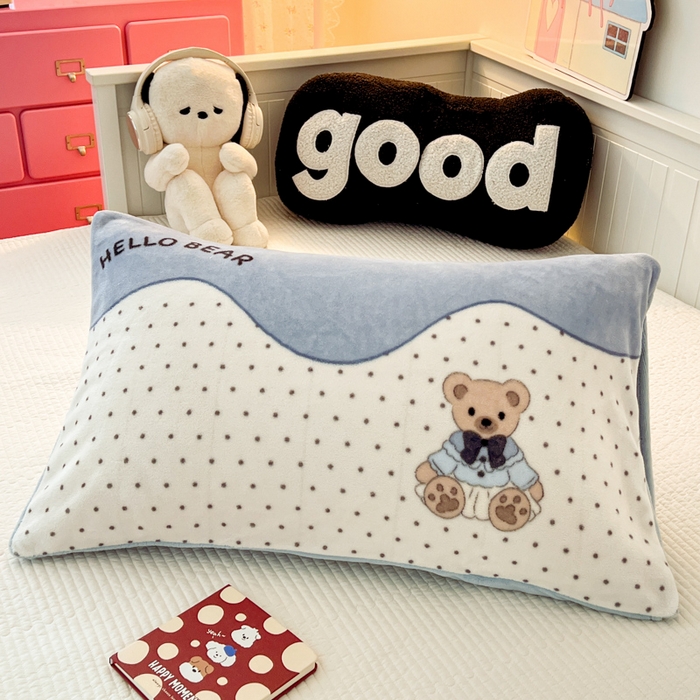 91家纺网 家纺一手货源 找家纺 （总）倾慕家纺 2025新款数码大版牛奶绒单枕套