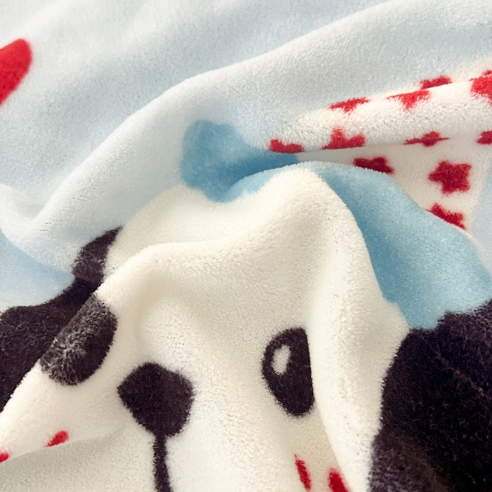 91家纺网 家纺一手货源 找家纺 倾慕家纺 2026新款数码大版牛奶绒单枕套 大耳朵狗