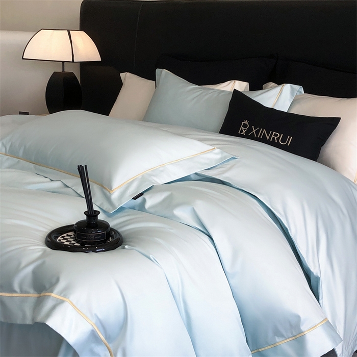 91家纺网 家纺一手货源 找家纺 （总）馨蕊家居 2025秋冬新品100S高奢典藏绣花四件套-巴塞罗那