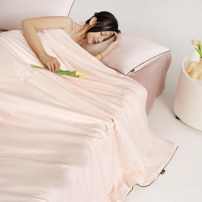 91家纺网 家纺一手货源 找家纺 （总）汣沐生活 2025新款水洗真丝夏被夏被四件套