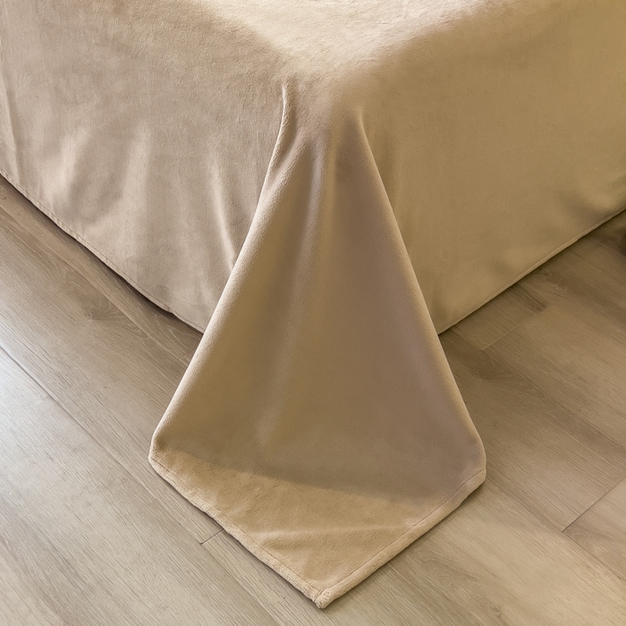 91家纺网 家纺一手货源 找家纺 倾慕家纺 2026新款高克重兔毛绒保暖四件套 绒韵