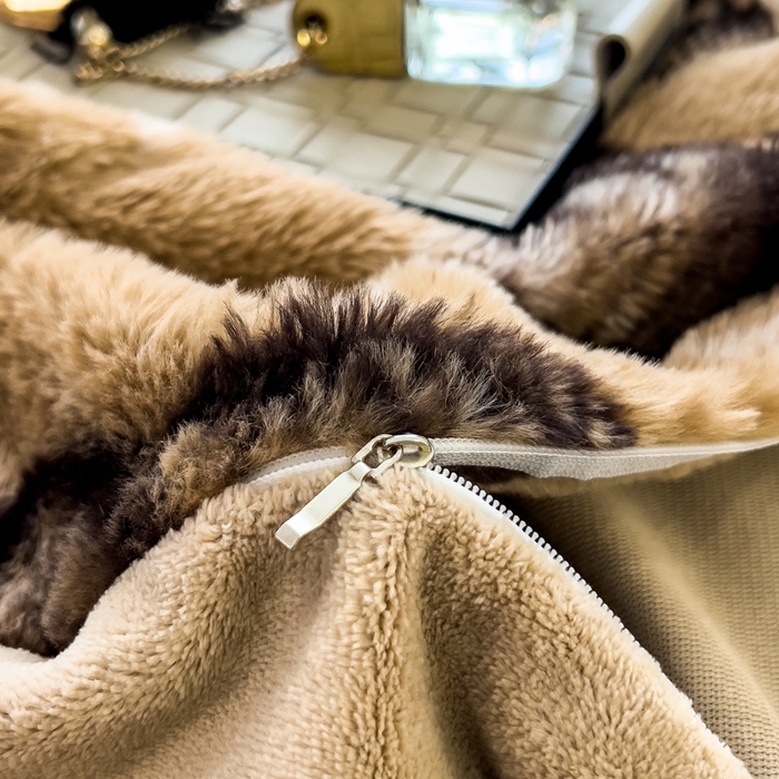 91家纺网 家纺一手货源 找家纺 （总）倾慕家纺 2025新款高克重兔毛绒保暖单被套